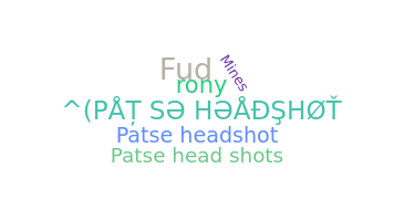 Takma ad - Patseheadshot