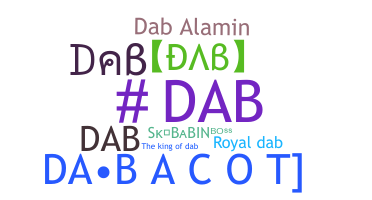 Takma ad - dab