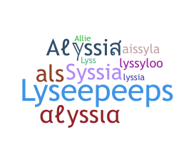 Takma ad - Alyssia