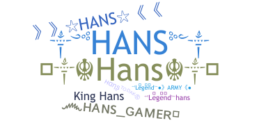 Takma ad - Hans