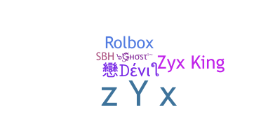 Takma ad - Zyx