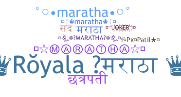 Takma ad - Maratha