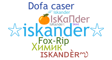 Takma ad - Iskander