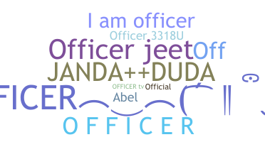 Takma ad - Officer