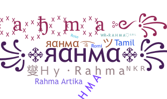 Takma ad - Rahma