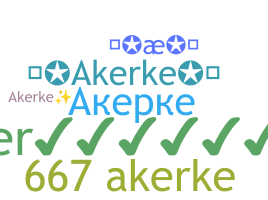 Takma ad - Akerke