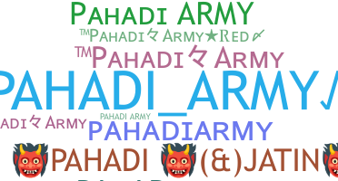 Takma ad - Pahadiarmy