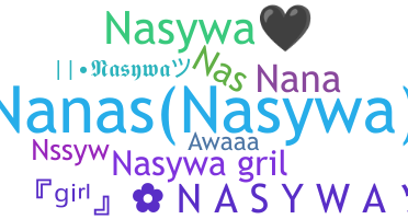 Takma ad - Nasywa