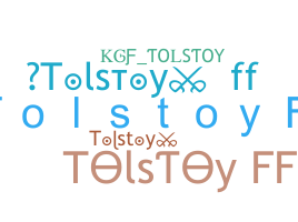Takma ad - Tolstoy
