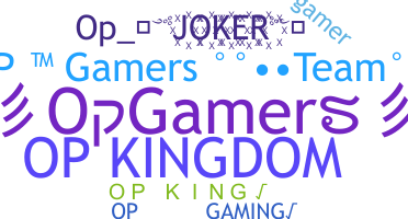 Takma ad - OpGamers