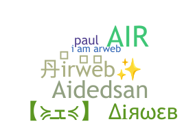 Takma ad - airweb