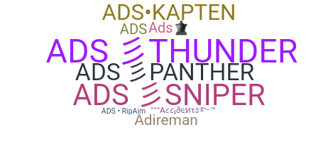 Takma ad - AdS
