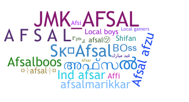 Takma ad - Afsal