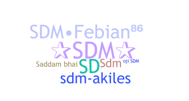 Takma ad - SDM