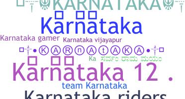 Takma ad - Karnataka