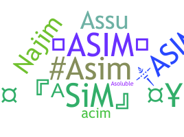 Takma ad - Asim