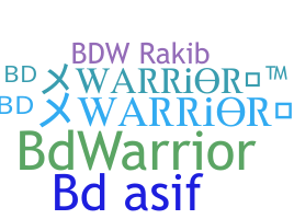 Takma ad - BDwarrior