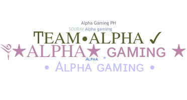 Takma ad - AlphaGaming