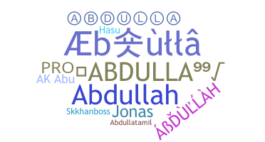 Takma ad - Abdulla