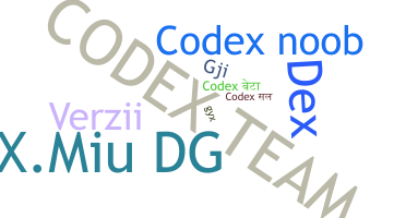 Takma ad - Codex