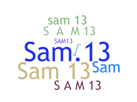 Takma ad - Sam13