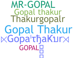 Takma ad - Gopalthakur