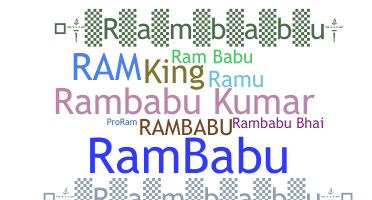 Takma ad - Rambabu