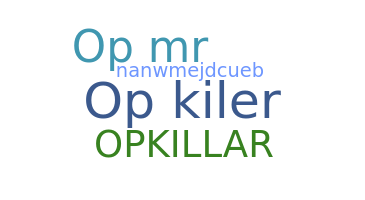 Takma ad - Opkiler