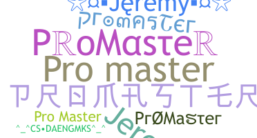 Takma ad - ProMaster