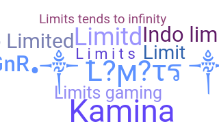 Takma ad - limits