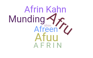 Takma ad - Afrin