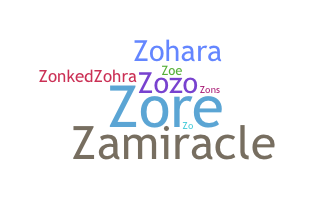 Takma ad - Zohra