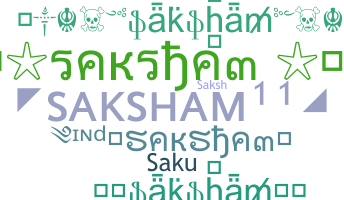 Takma ad - Saksham