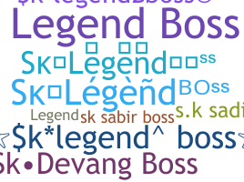 Takma ad - Sklegendboss