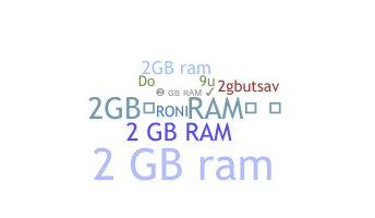 Takma ad - 2GBRAM
