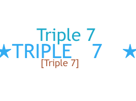 Takma ad - Triple7