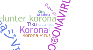 Takma ad - koronavirus