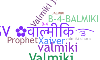 Takma ad - Balmiki