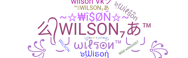 Takma ad - Wilson