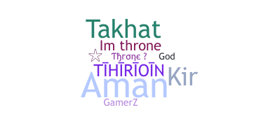Takma ad - Throne