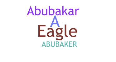 Takma ad - Abubaker