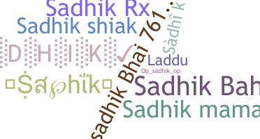 Takma ad - Sadhik