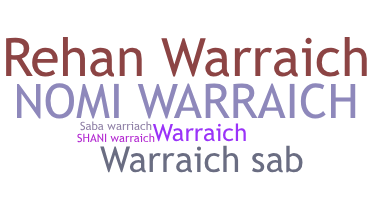 Takma ad - Warraich