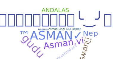 Takma ad - Asman