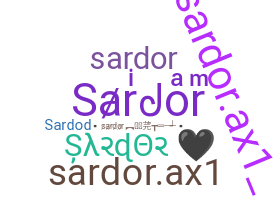 Takma ad - Sardor