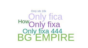 Takma ad - OnlyFIXA