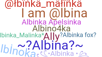 Takma ad - Albina