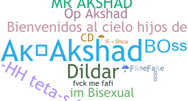 Takma ad - Akshad