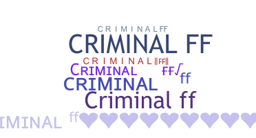 Takma ad - Criminalff