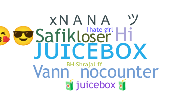 Takma ad - Juicebox